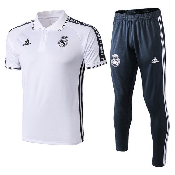 Polo Conjunto Completo Real Madrid 2019/20 Blanco